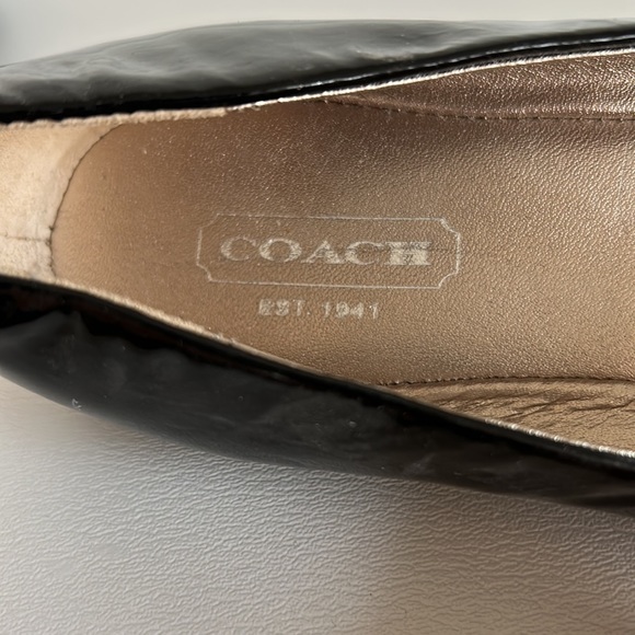 Black COACH flats - Picture 3 of 6